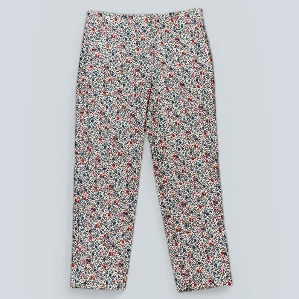 LOFT Riviera Slim Ankle Pants – Floral - Picture 3 of 8